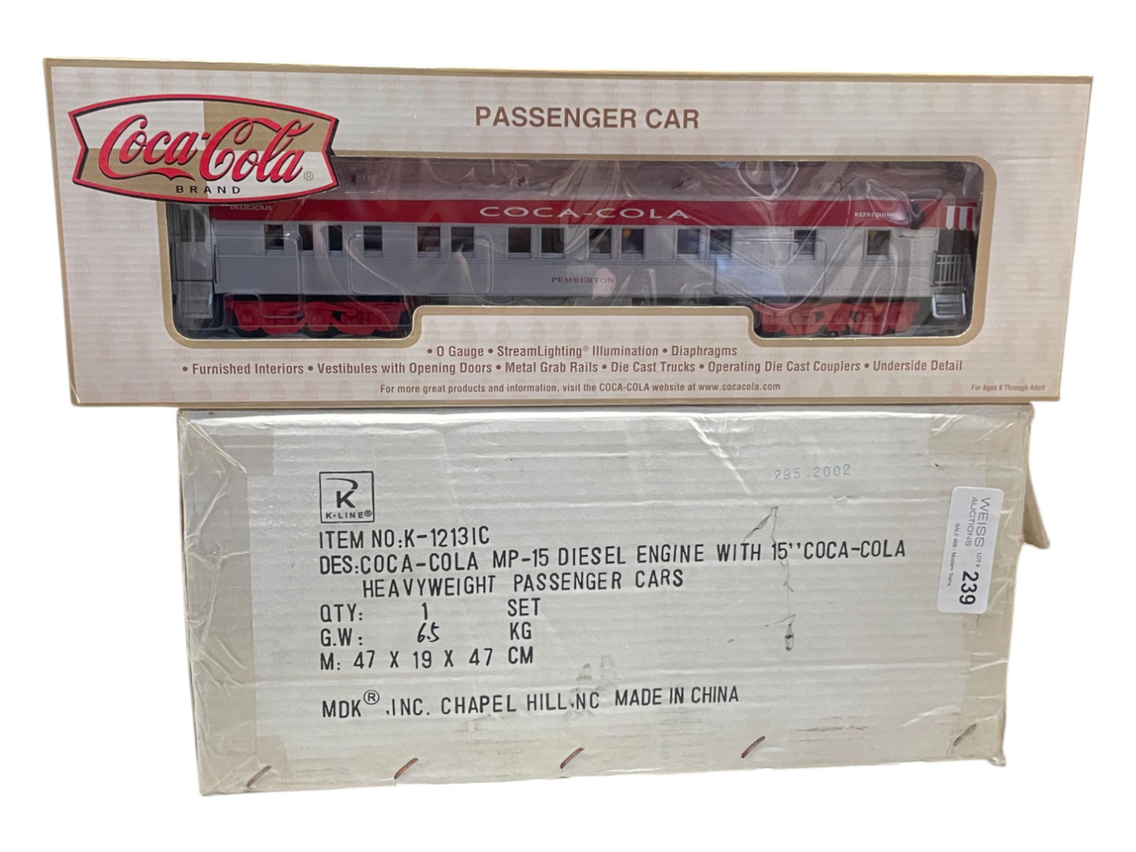 K-line 1213IC Coca-Cola Pass Cars (1 of 3)
