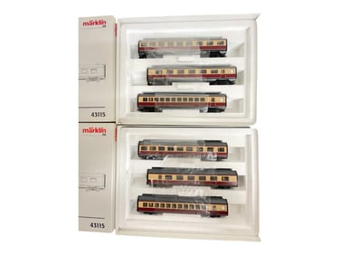 2 Marklin HO 43115 TEE Add-On Cars