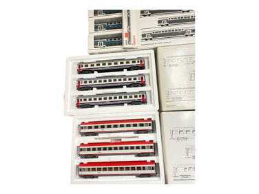 3 Marklin HO 3-Car Passenger Sets