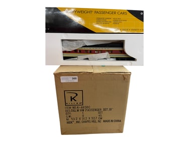 K-Line 4438C D&LW Heavyweight Car Set