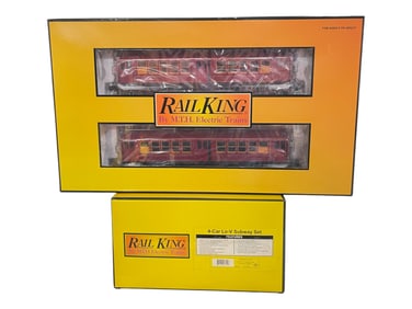 MTH RailKing Lo-V Metro Subway Set(Red)