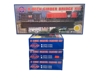 4 Atlas 6923 O Deck Girder Bridge Kits