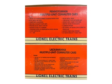 2 Lionel 2-Unit MU Sets