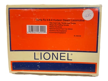 Lionel 28009 SF Hudson Steam Loco