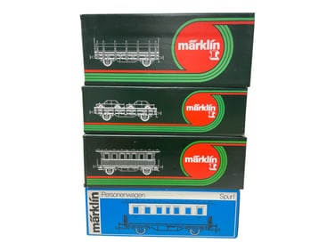 4pc Marklin Rolling Stock Lot