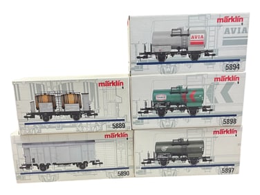 5pc Marklin Rolling Stock Lot