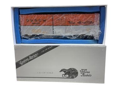 Precision Scale 1 Ga Brass DRGW Boxcar