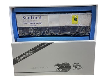 Precision Scale 1 Ga Brass B&O Boxcar