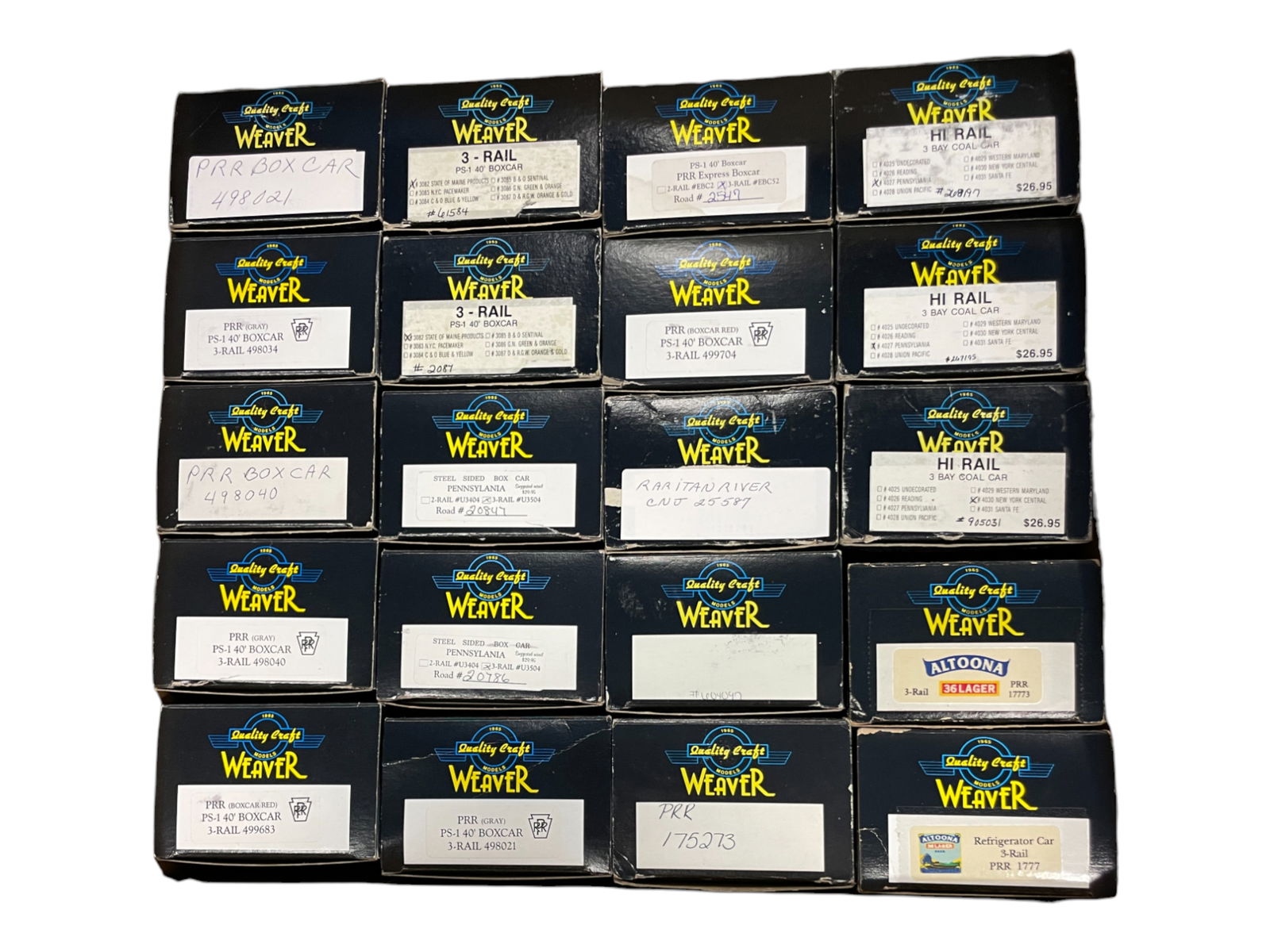20 Assorted Weaver Hi-Rail Freights (1 of 5)