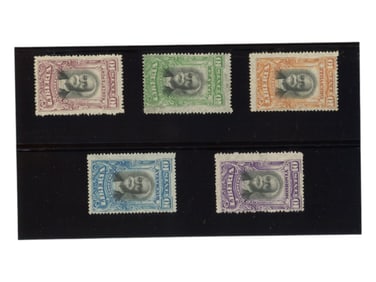 Liberia #'s F10a-F14a Mint