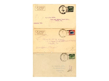 (3) U.S. Early Flight Covers