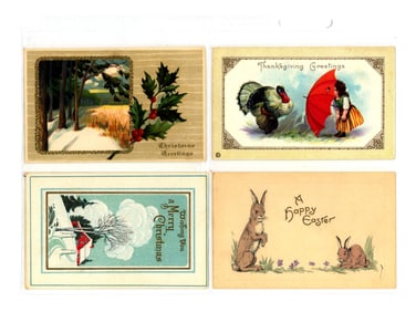 Vintage Postcard Lot (100)+ Cards