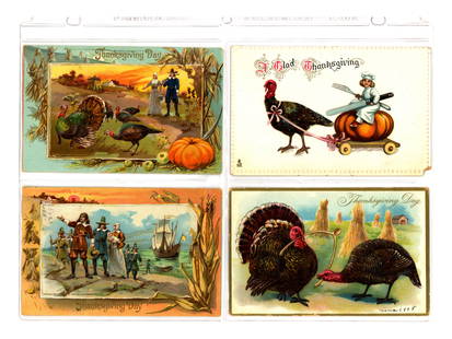 Thanksgiving Postcard Lot: (60)+ Cards including Raphael Tuck and Artist Signed.See images for details.