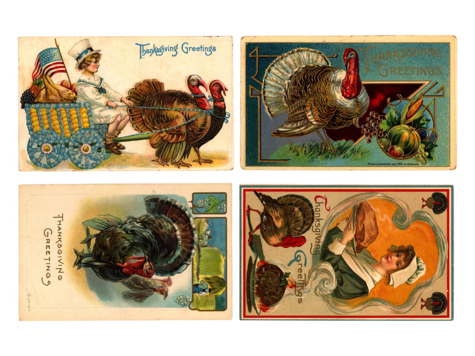 Thanksgiving Postcard Lot (1 of 4)