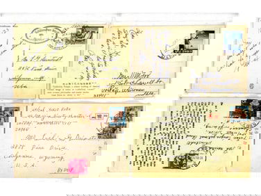 Small Postcard Album of Foreign Cards
