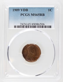 1909 VDB 1C PCGS MS65RB