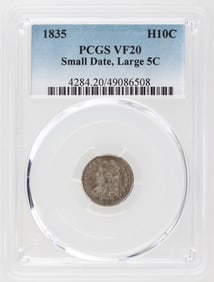 1835 H10C PCGS VF20