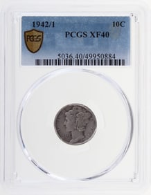 1942/1 10C PCGS XF40