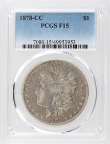 1878-CC $1 PCGS F15