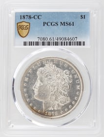 1878-CC $1 PCGS MS61