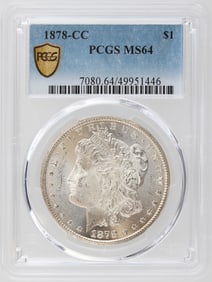 1878-CC $1 PCGS MS64
