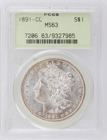 1891-CC $1 PCGS MS63