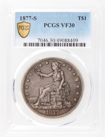 1877-S T$1 PCGS VF30