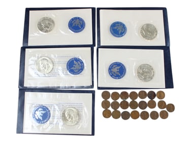 Blue Eisenhower Uncirculated Silver Dollars etc.