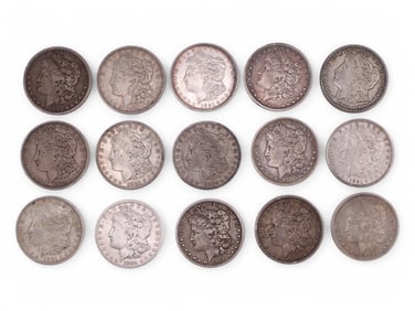 (15) Morgan Dollars