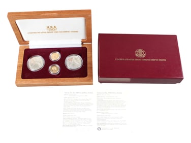 United States 1988 Olympic Gold & Silver Coins