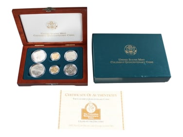 United States 1992 Columbus Quincentenary Coin Set