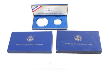 United States 1987 Constitution Gold & Silver Coin