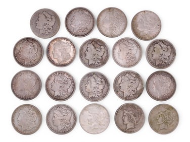 (19) Morgan and Peace Dollars