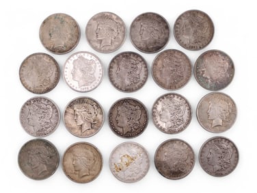 (19) Morgan and Peace Dollars