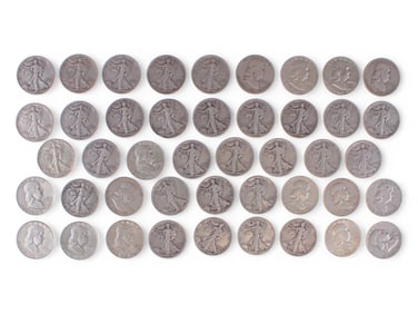 Walking Liberty and Franklin Half Dollars