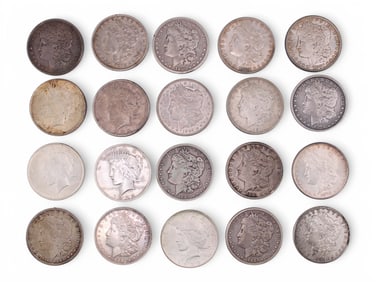 (20) Morgan & Peace Dollars