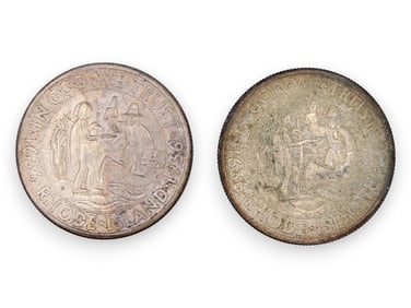 1936 & 1936-D Rhode Island 50C Commemoratives