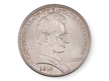 1918 Lincoln Illinois 50C Commemorative