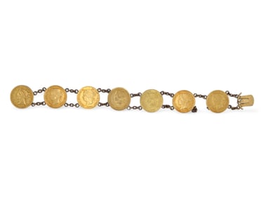 Gold Coin Bracelet