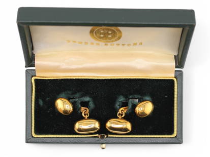 Antora 18k Gold Cufflinks: Pair of Antora 18k Cufflinks.