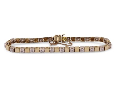 18k Gold Tennis Bracelet