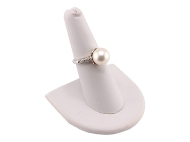 18k White Gold Pearl Ring