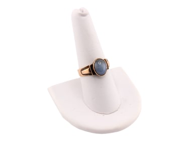 14k Gold White Star Sapphire Ring