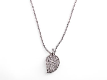 18k White Gold & Diamond Pendant