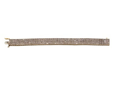 14k Yellow Gold Diamond Bracelet
