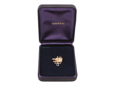Tiffany & Co. 18k Yellow Gold Wolf's Head Pin