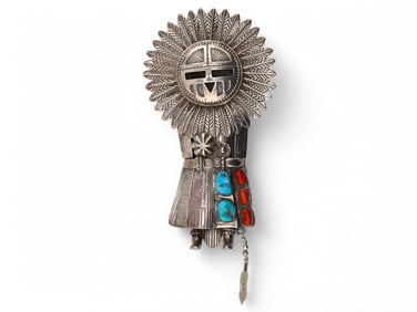 Sterling Silver Native American Bolo Tie
