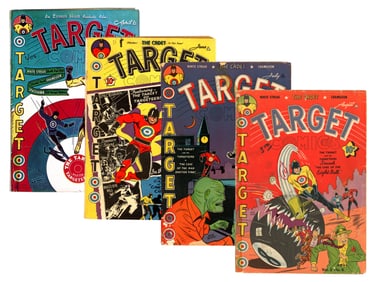 (4) Novelty Press Target Comics Issues
