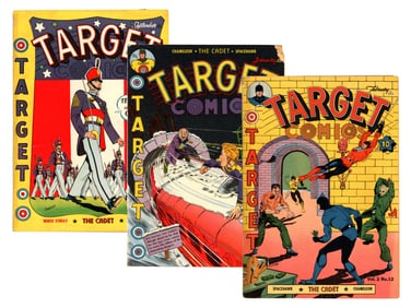 (3) Novelty Press Target Comics Issues