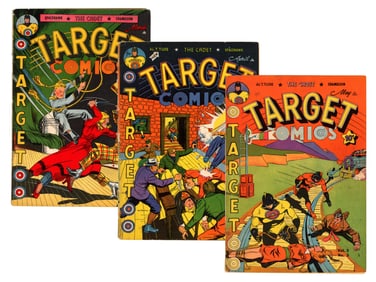 (3) Novelty Press Target Comics Issues
